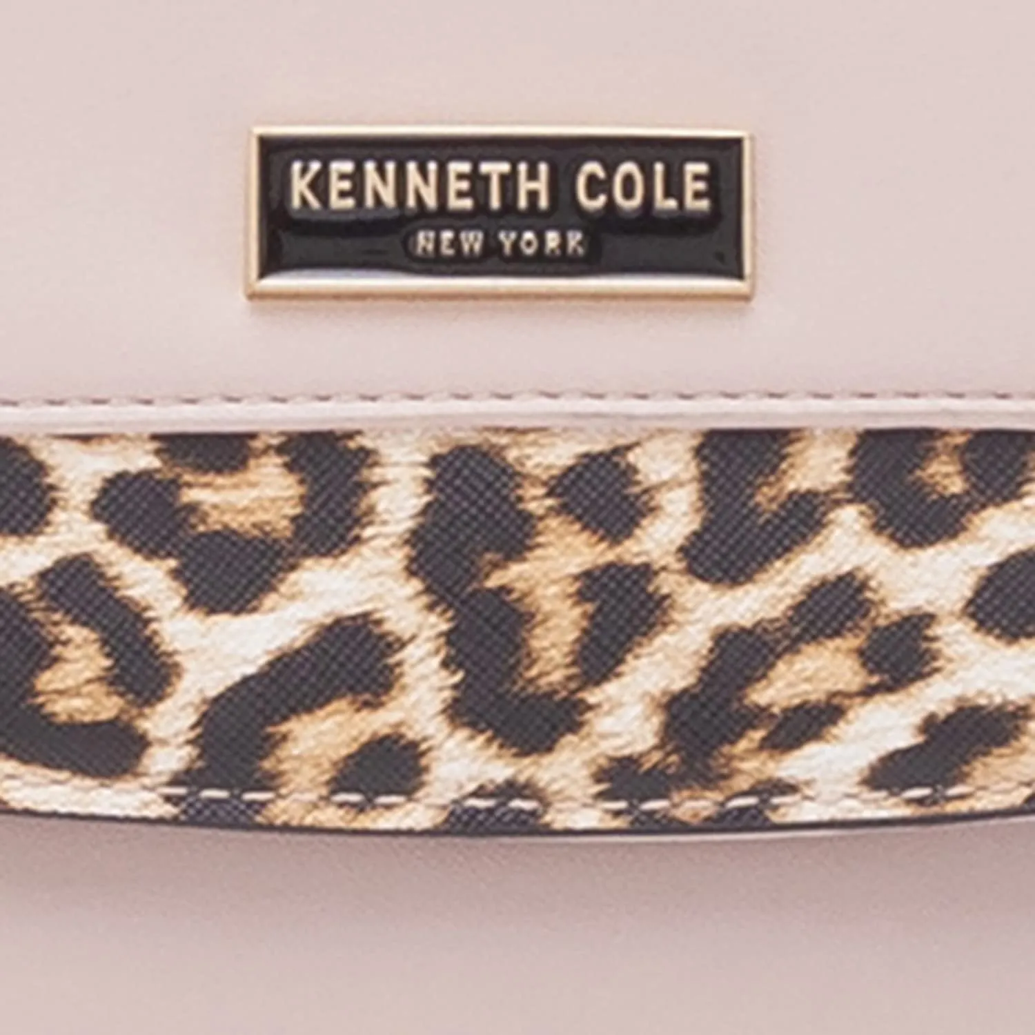 KENNETH COLE NUDE LEOPARD SLING BAG