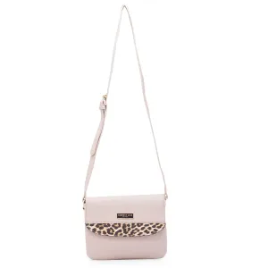 KENNETH COLE NUDE LEOPARD SLING BAG