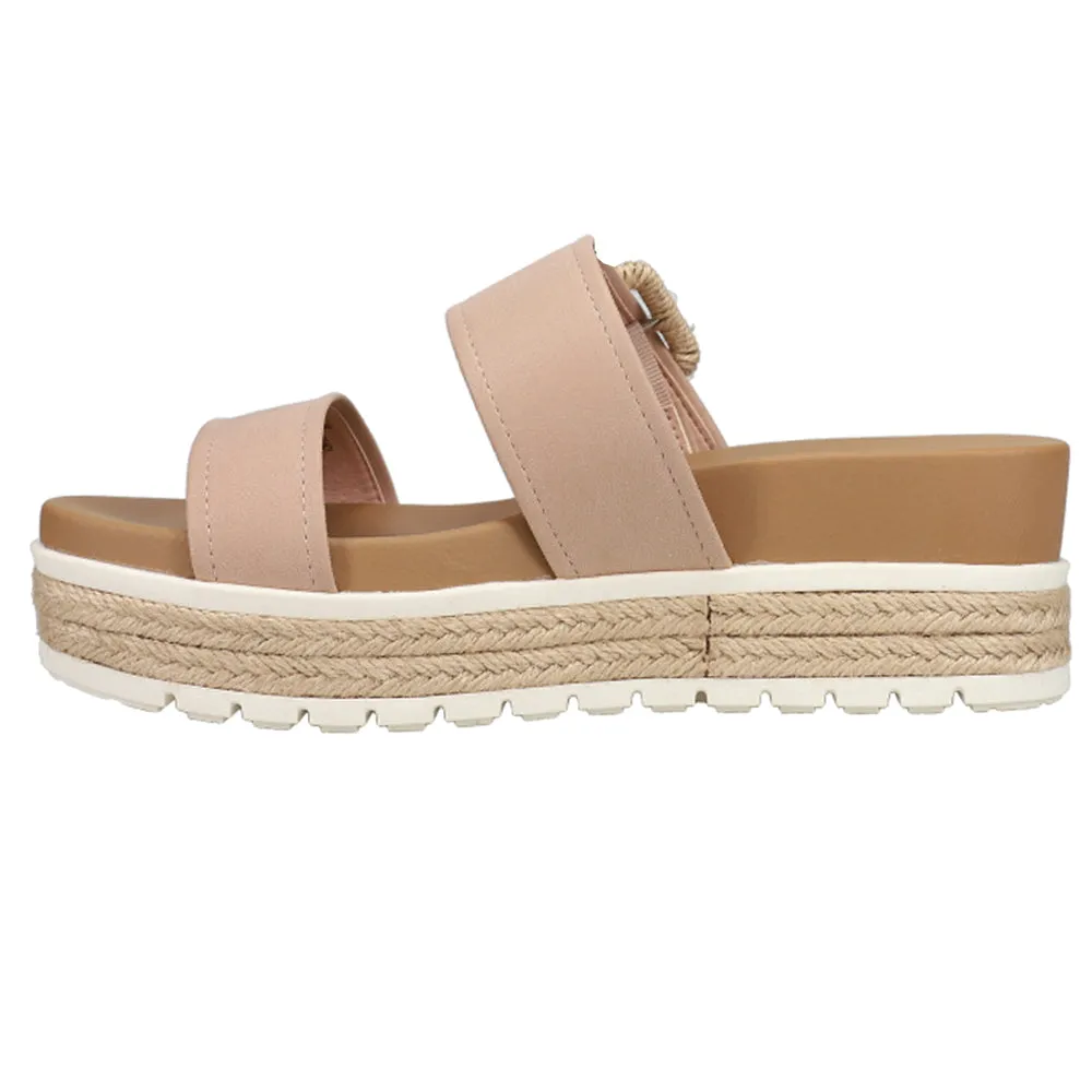 Kenzy Buckle Espadrille Platform Sandals