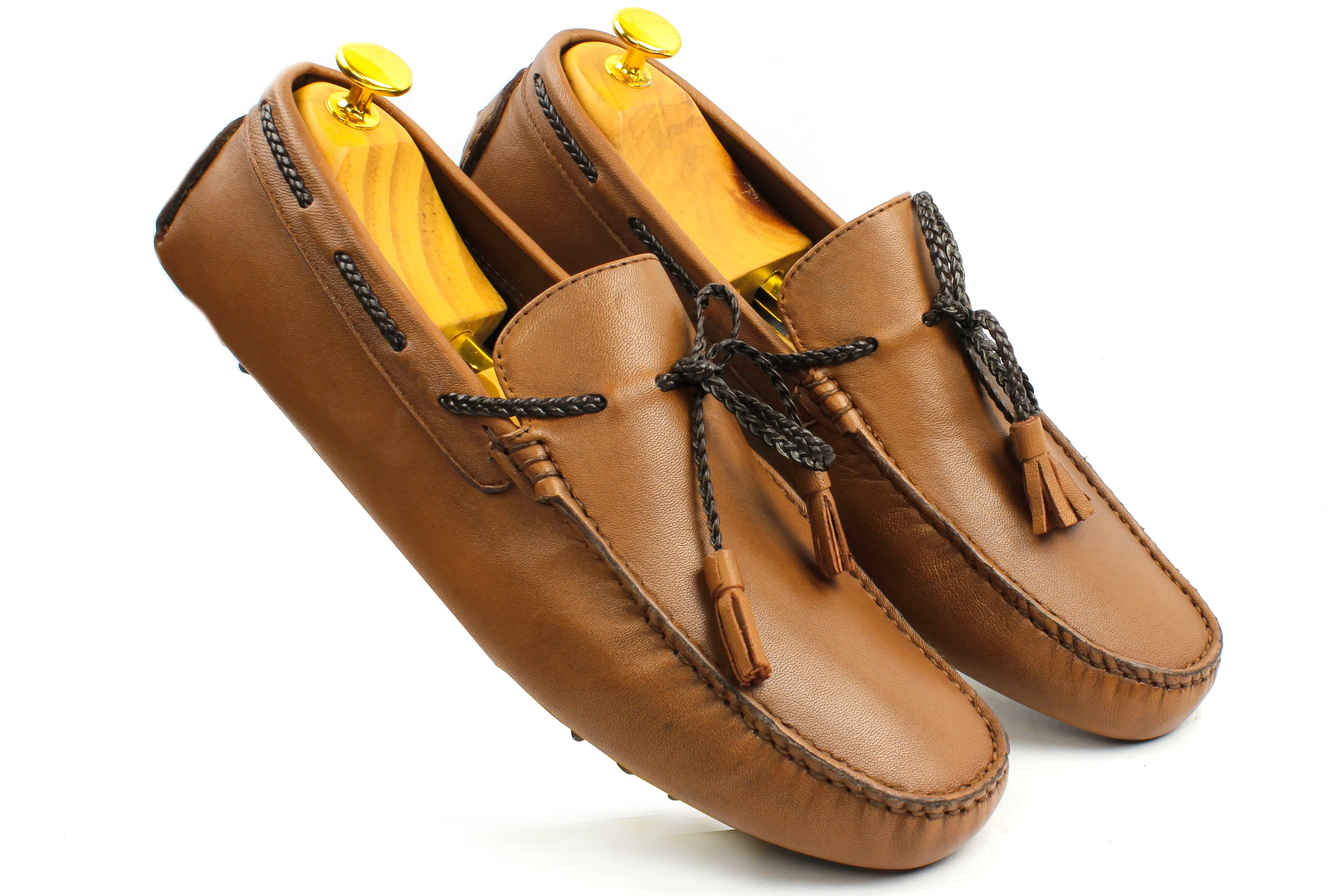 Klap Tan Driving Loafers