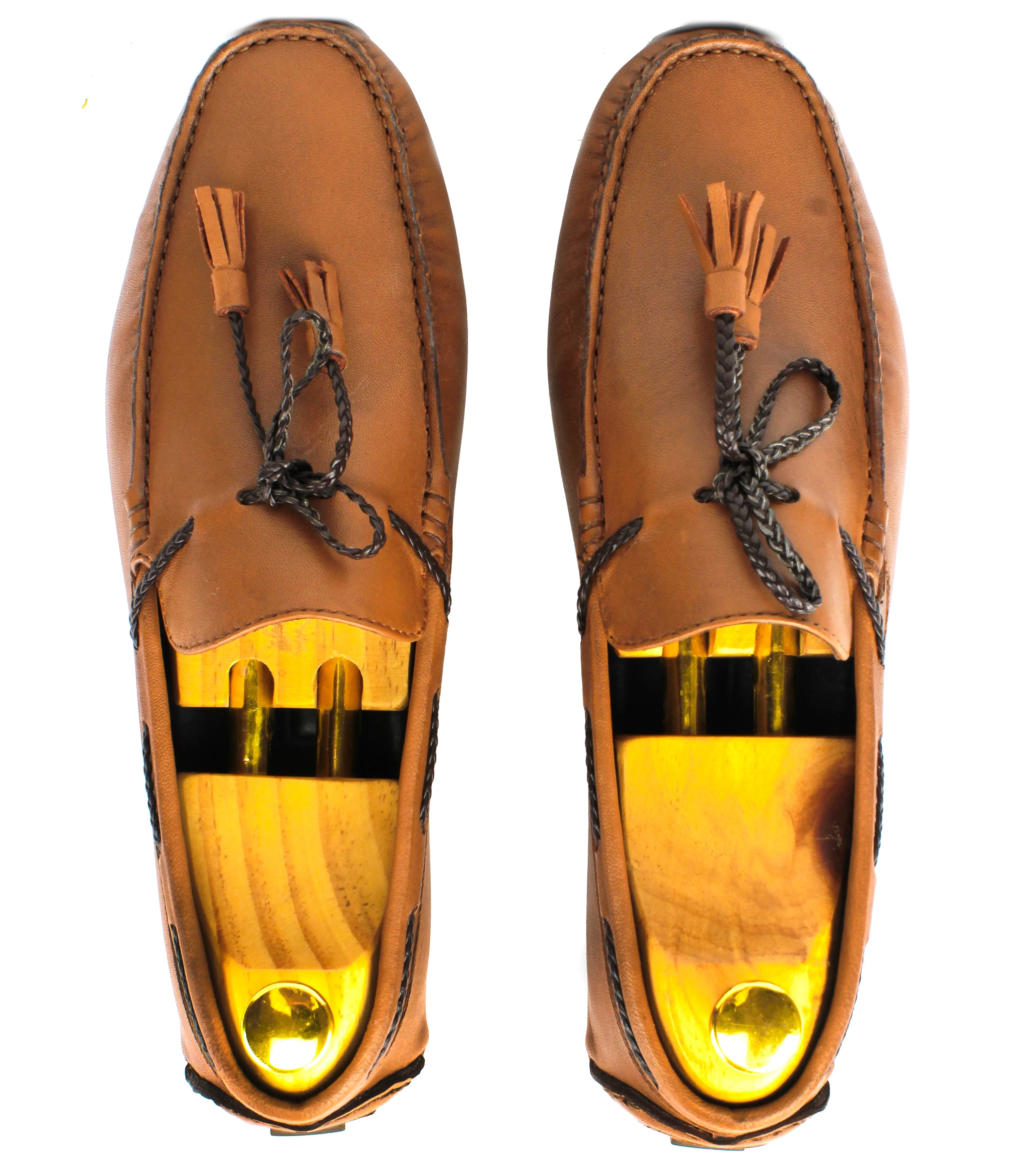 Klap Tan Driving Loafers