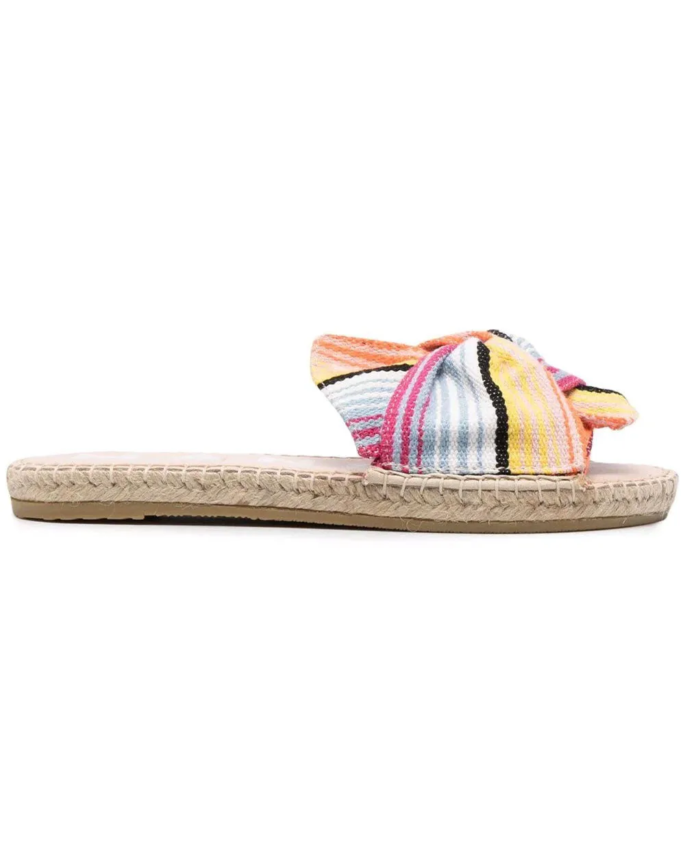 Knot Sandal in Multi stripe