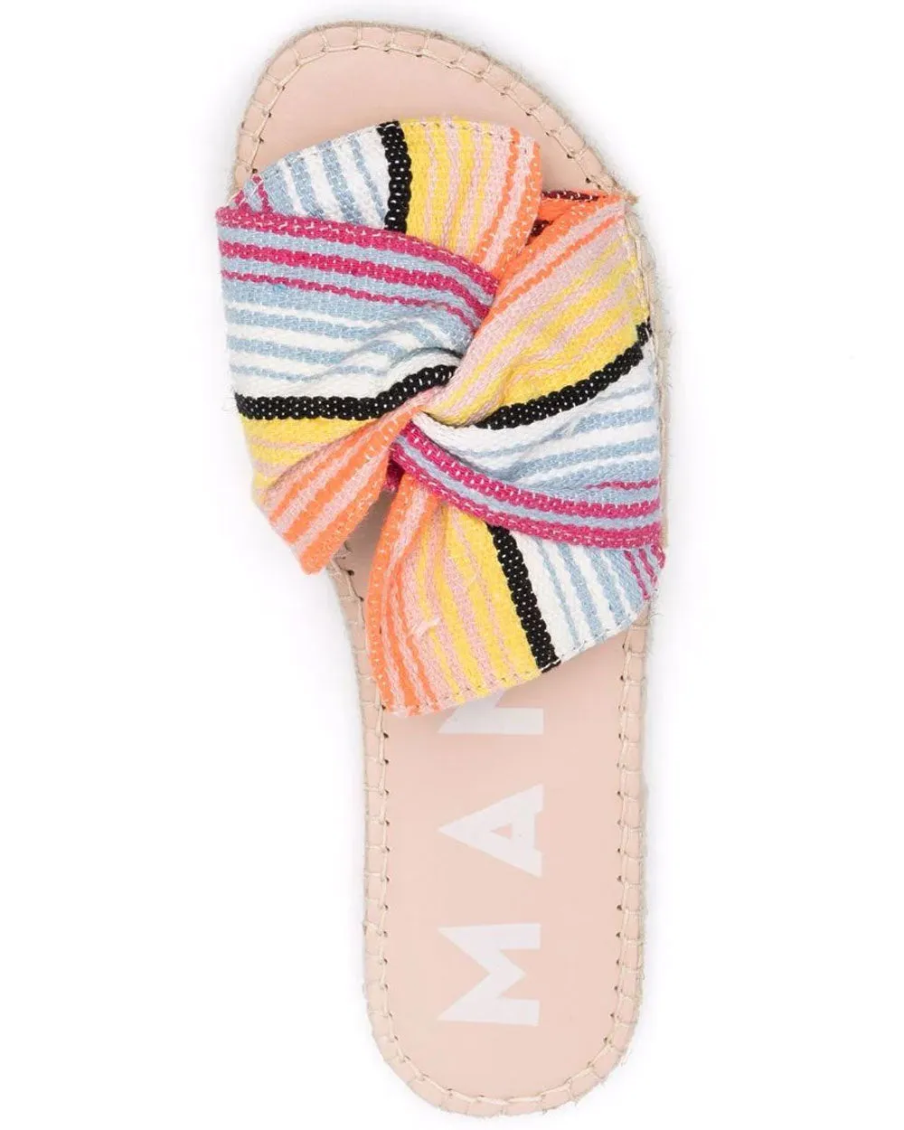 Knot Sandal in Multi stripe