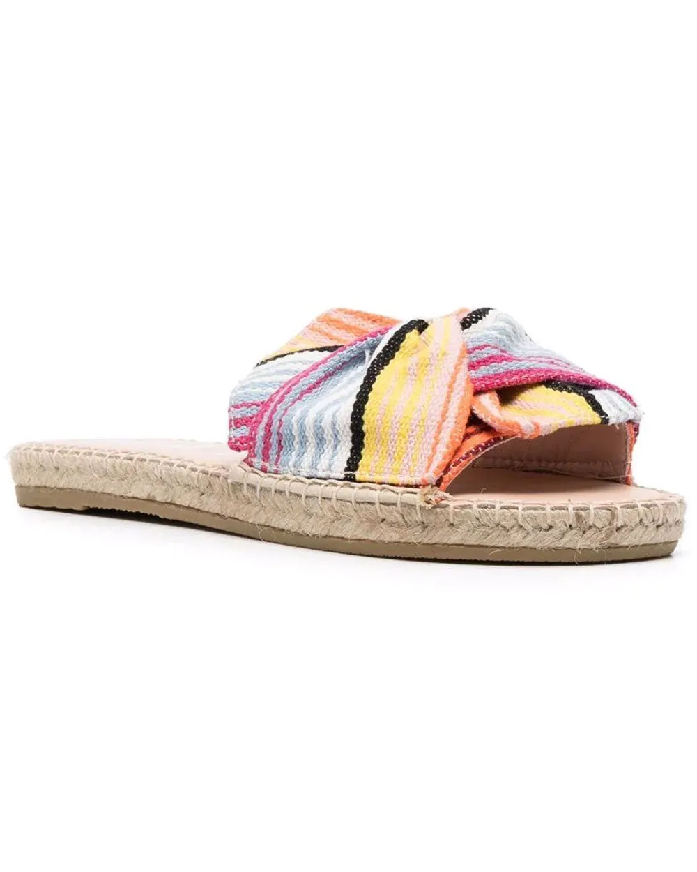 Knot Sandal in Multi stripe