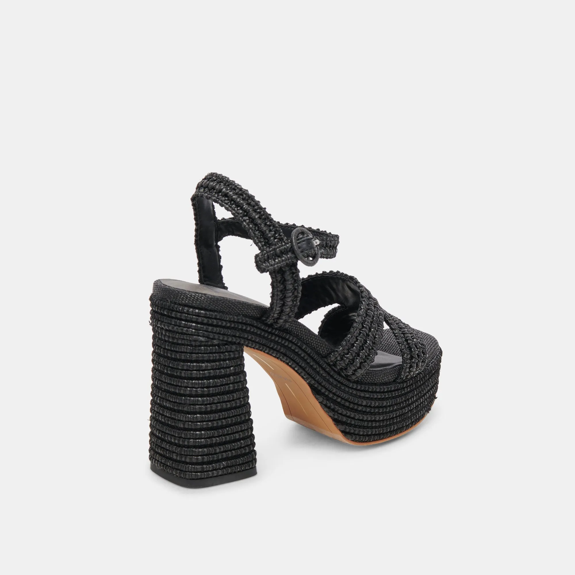 LACYE HEELS ONYX WOVEN