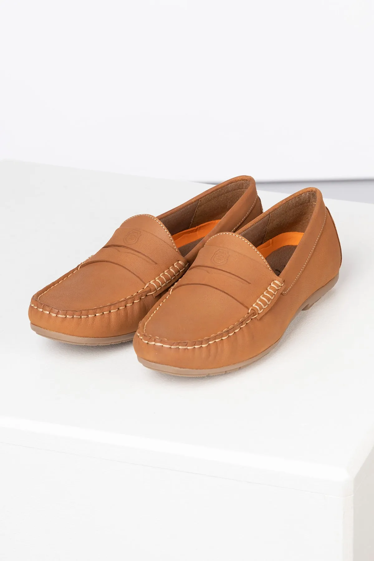 Ladies Nubuck Driving Loafers - Wrelton