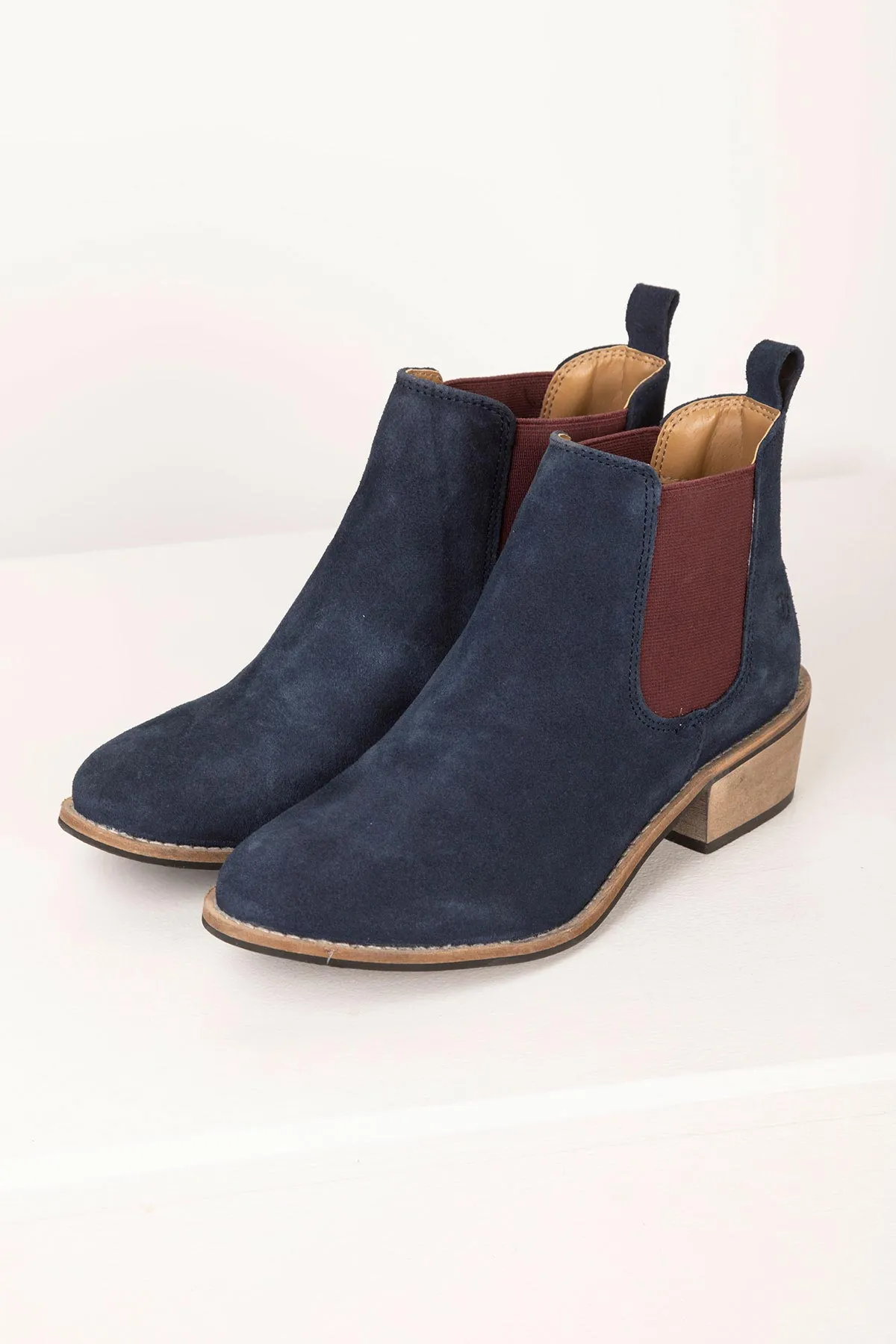 Ladies Suede Chelsea Boots with Heel -  Kirby II