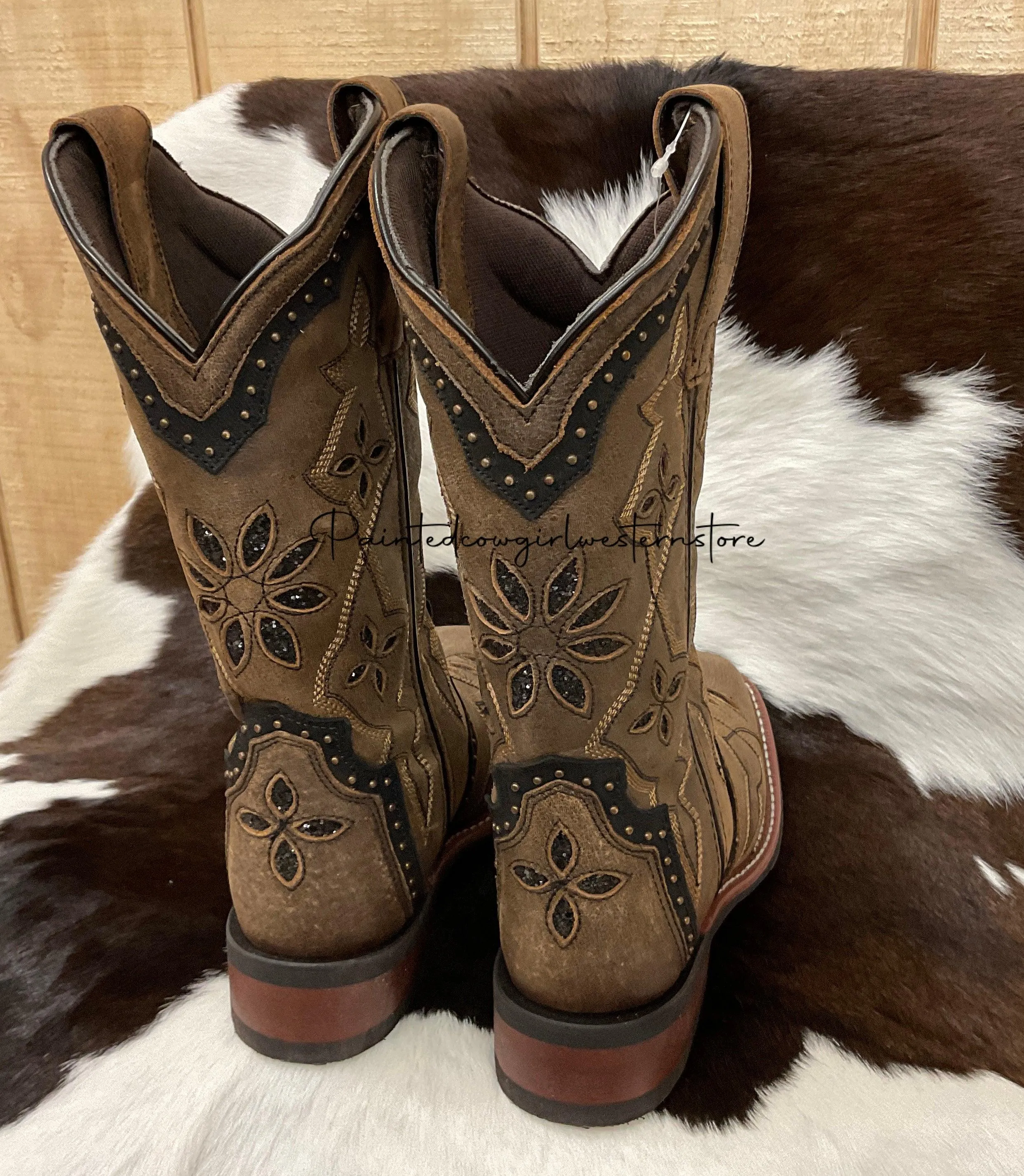 Laredo Women's Bouquet Square Toe Cowgirl Boots 5844