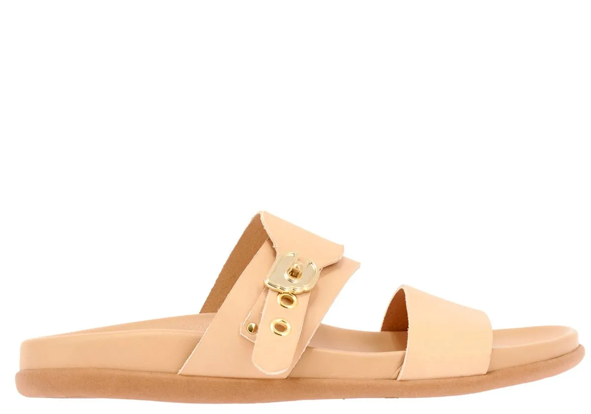 Latria Slip On Buckle Sandals Natural