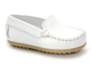 Leather Moccasin White Shoes for Boys and Girls Patucos shoes