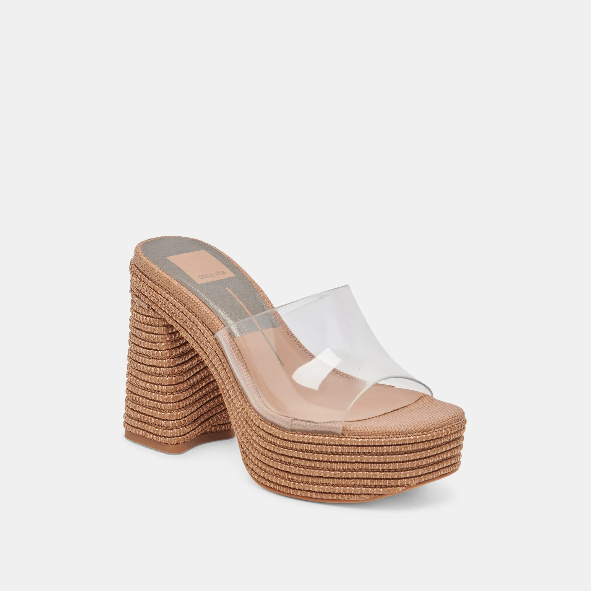 LICHIA HEELS COCOA VINYL