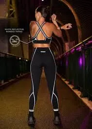 Lorna Jane Night Runner Full Length Leggings - Black