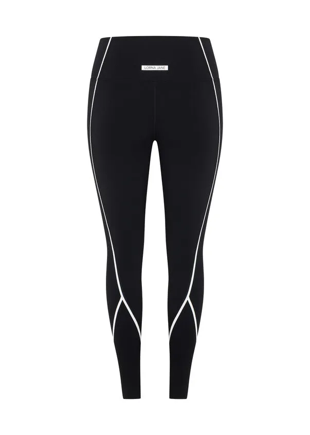 Lorna Jane Night Runner Full Length Leggings - Black