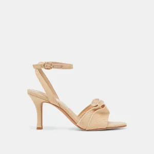 LUNETE HEELS LT NATURAL WOVEN RAFFIA