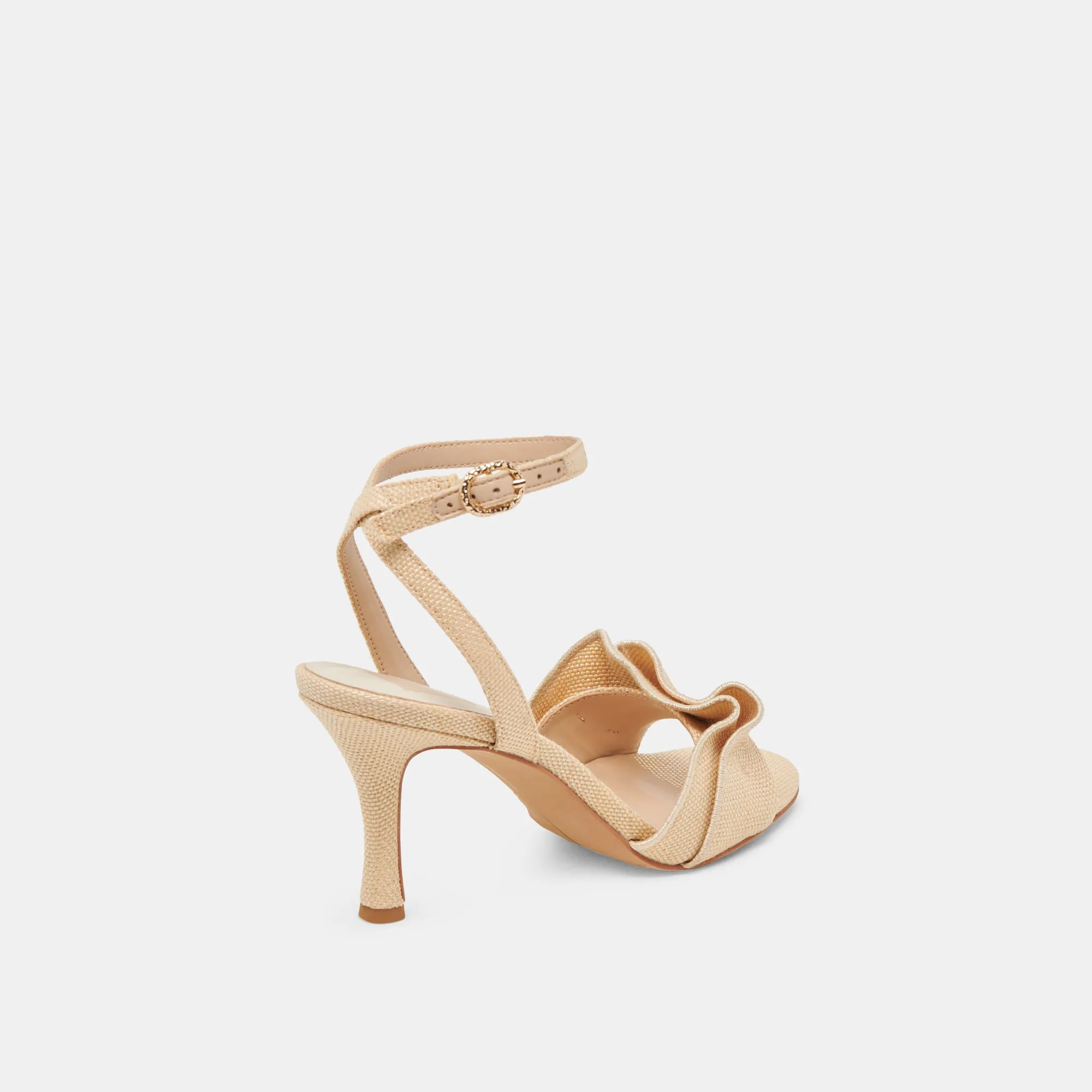 LUNETE HEELS LT NATURAL WOVEN RAFFIA