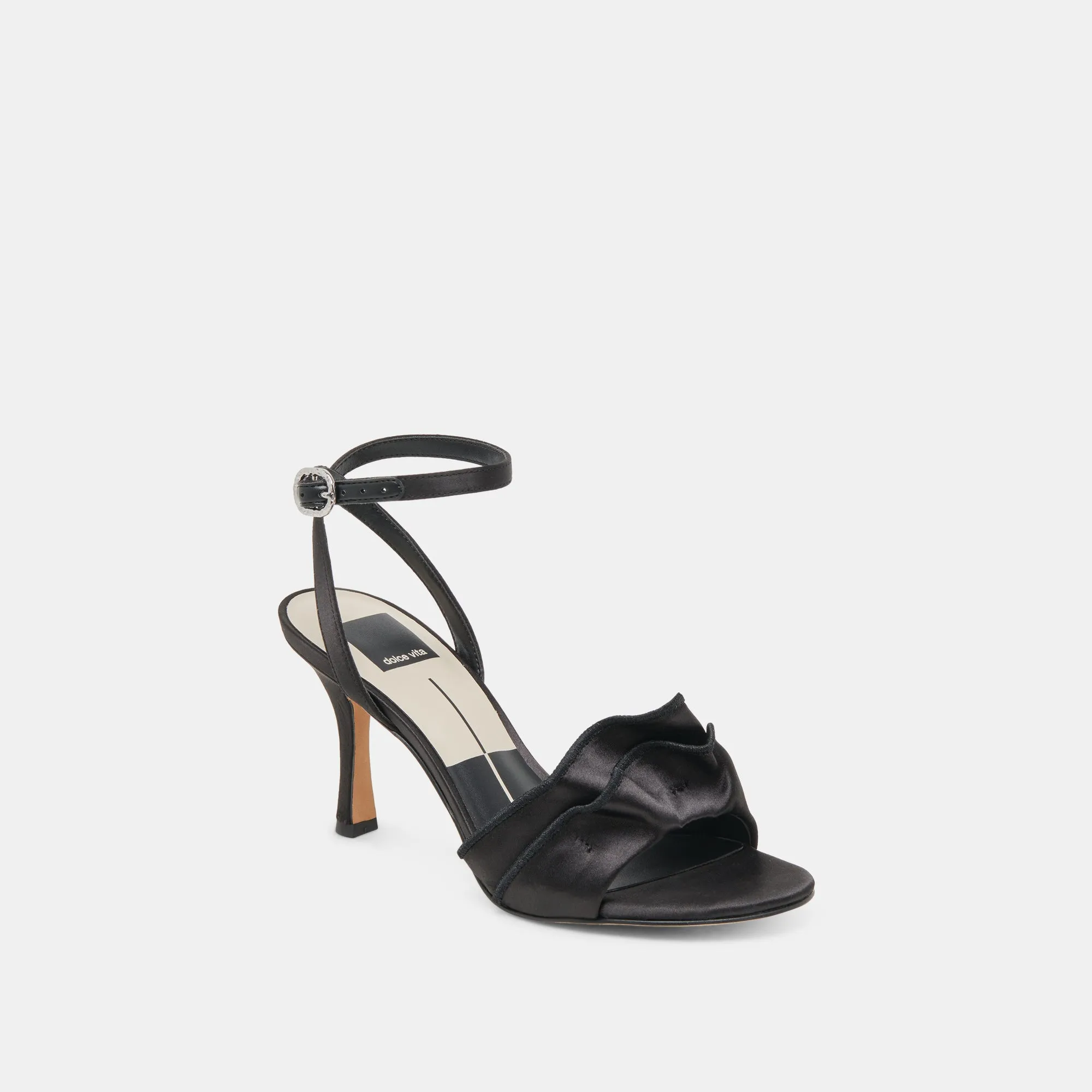 LUNETE HEELS ONYX SATIN