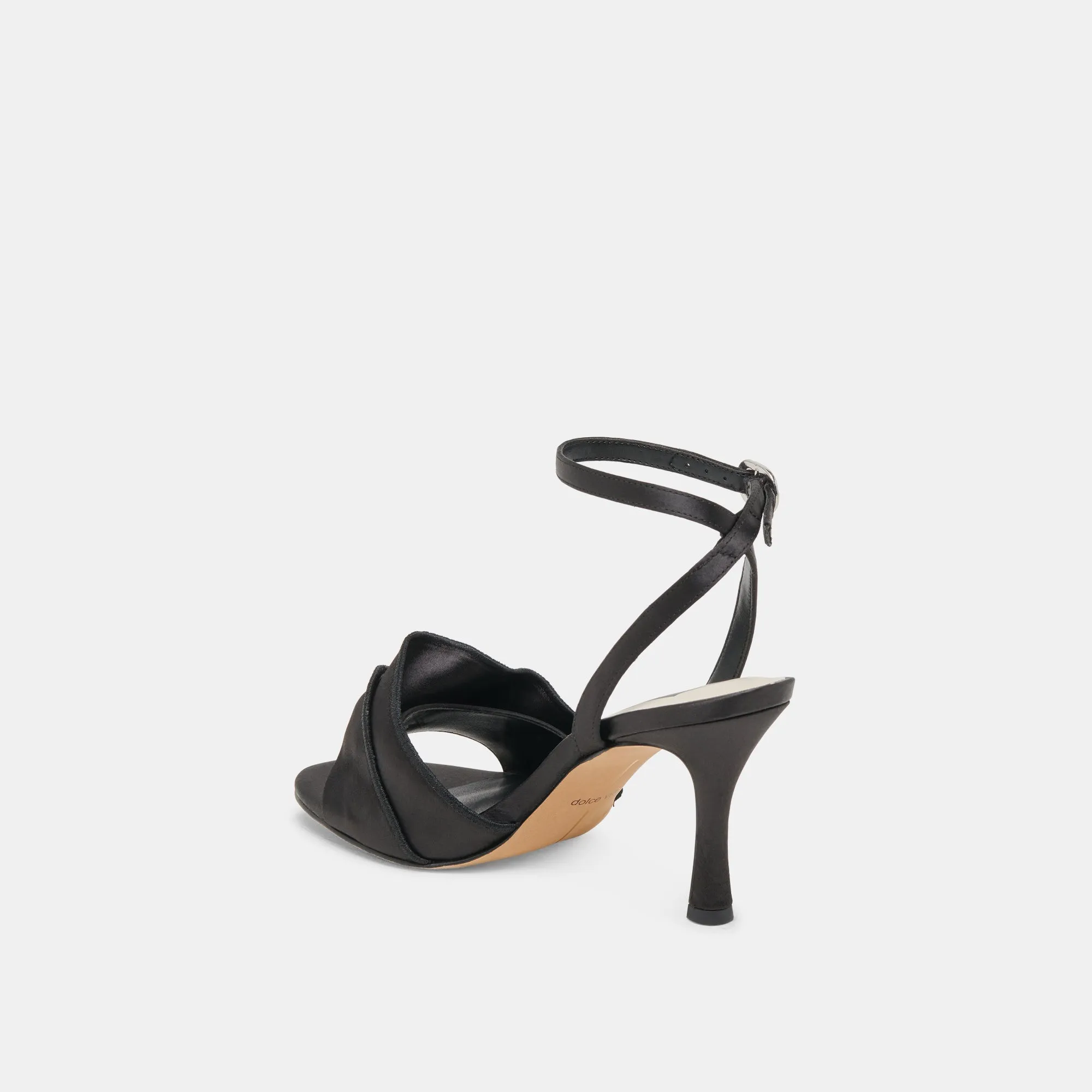 LUNETE HEELS ONYX SATIN