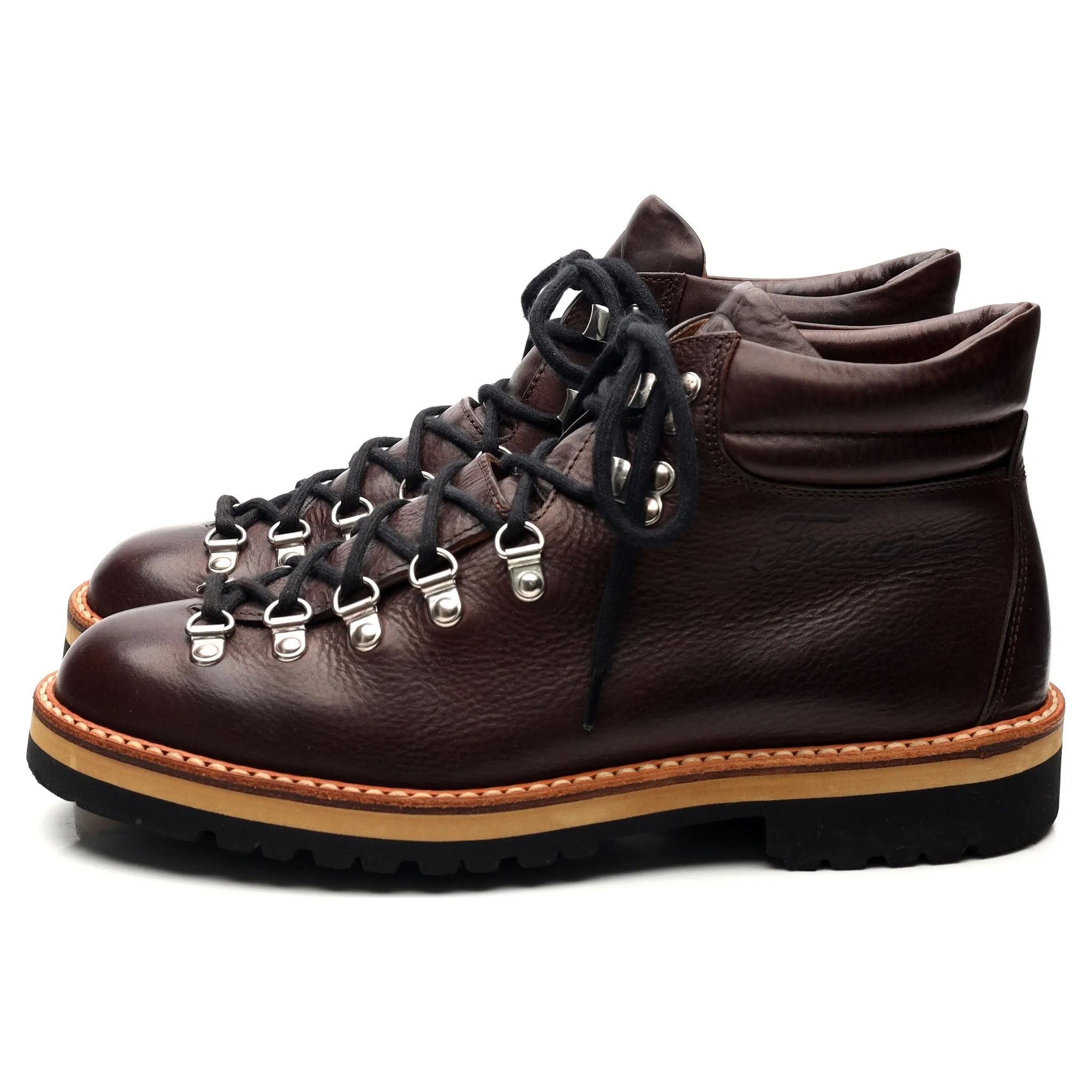 'M120' Dark Brown Leather Hiker Boots UK 7 EU 41