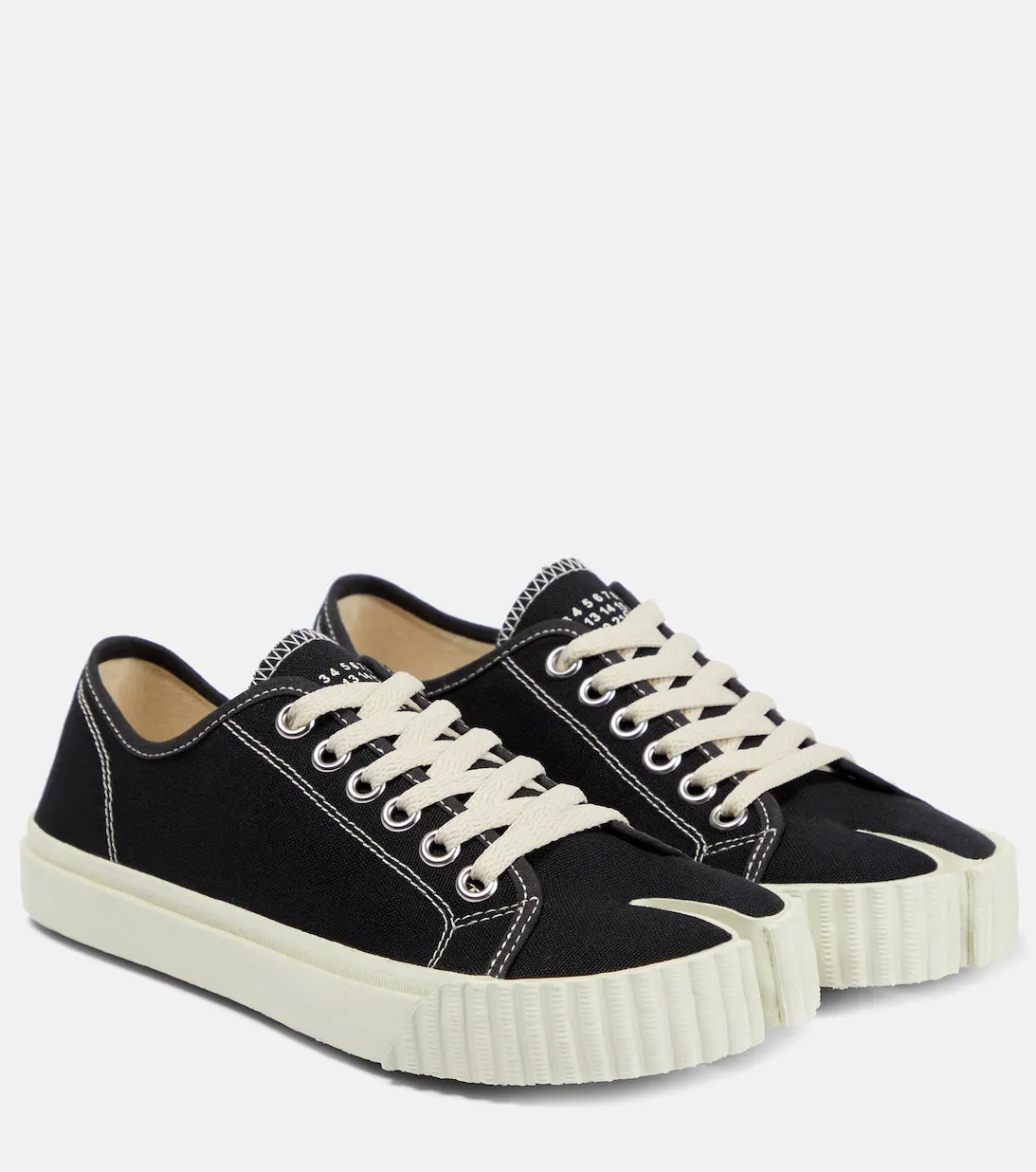 Maison Margiela canvas Tabi sneakers, black