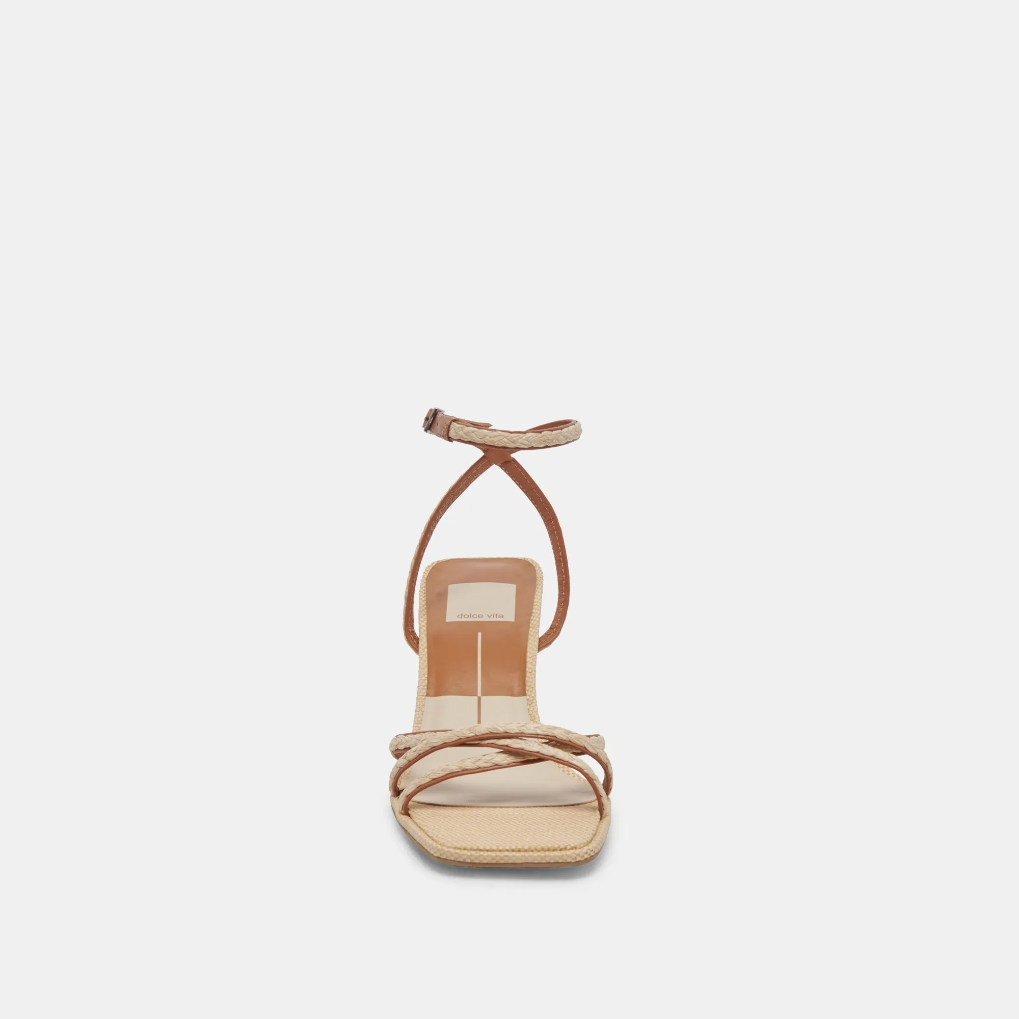 MANJI BRAID HEELS BROWN NATURAL JUTE