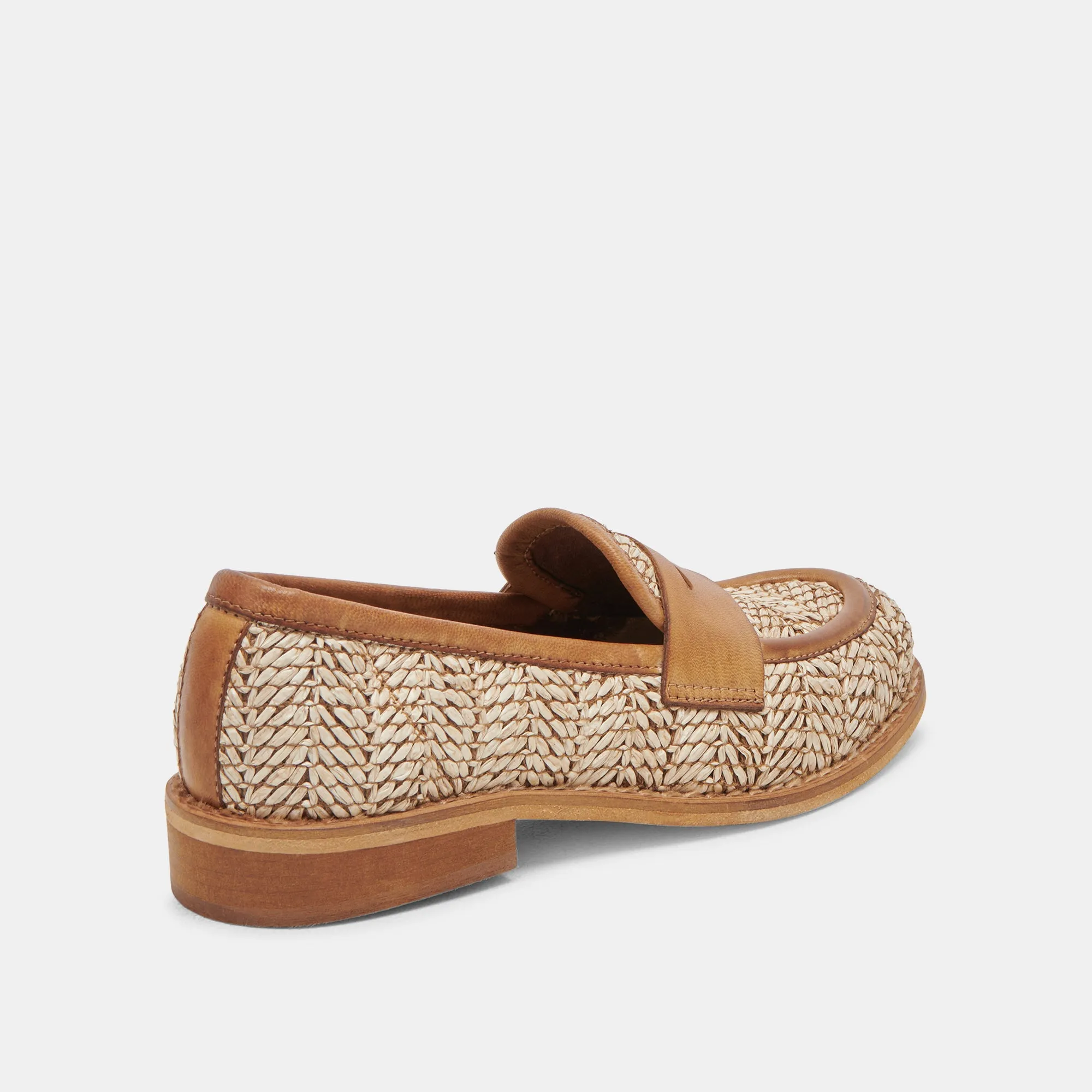 MARINA LOAFERS BROWN MULTI RAFFIA