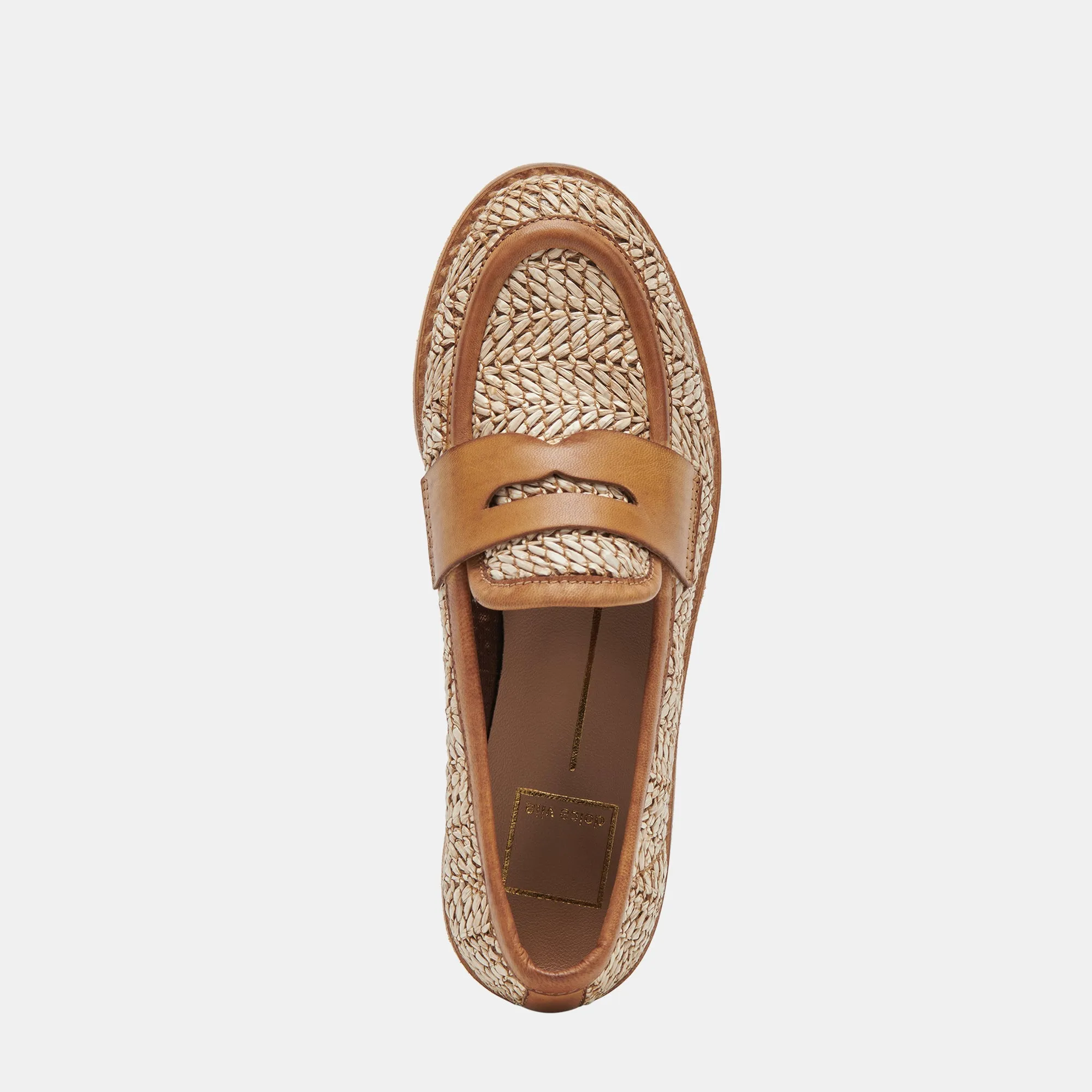 MARINA LOAFERS BROWN MULTI RAFFIA