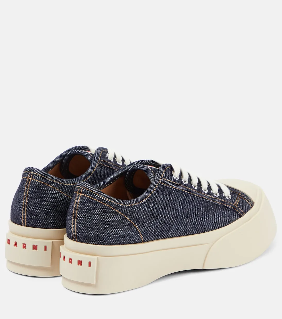 Marni canvas platform sneakers, blue