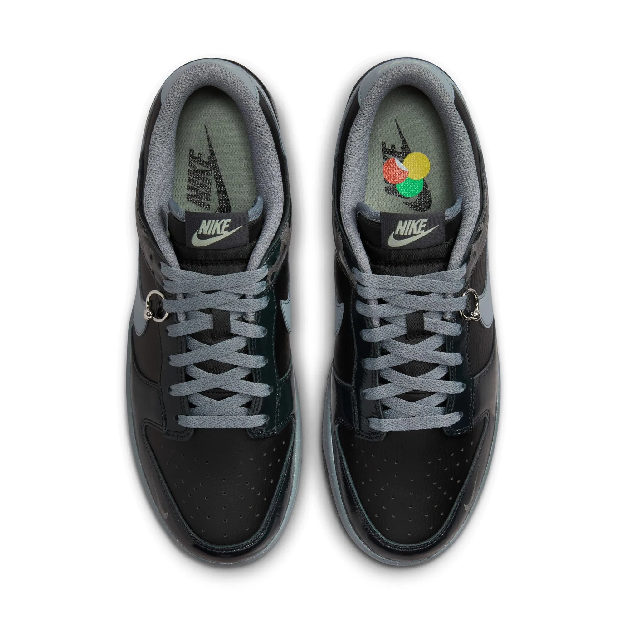 Men's Nike Dunk Low Retro Quickstrike - OFF NOIR/COOL GREY-BLACK-JADE HORIZON