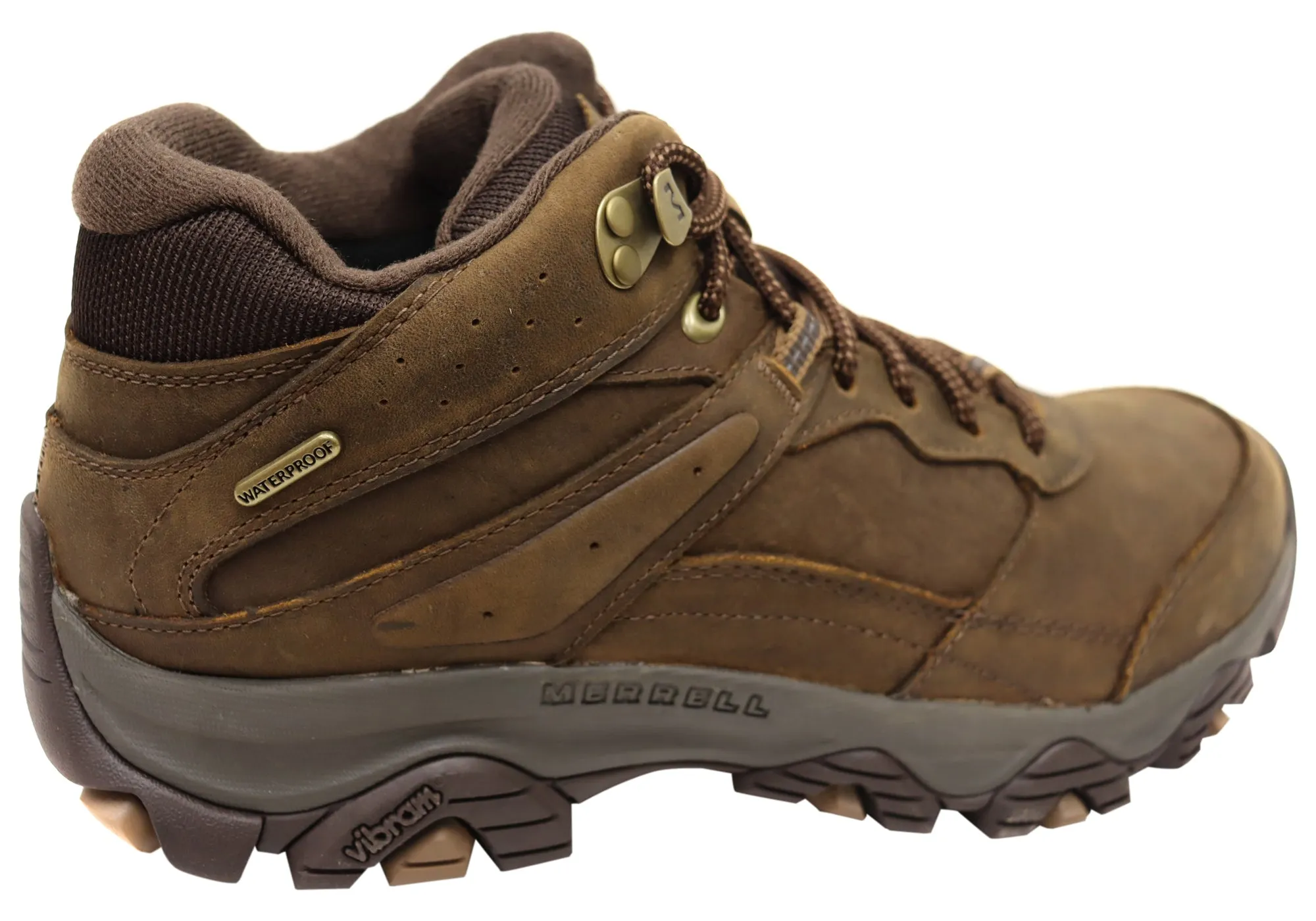 Merrell Mens Wide Fit Moab Adventure 3 Mid Waterproof Hiking Boots