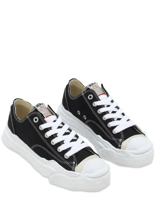 Mihara Yasuhiro   Hank canvas low sneakers 