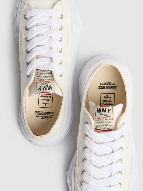 Mihara Yasuhiro   Hank canvas low sneakers 