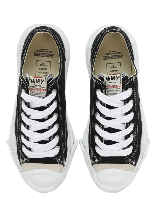 Mihara Yasuhiro   Hank canvas low sneakers 