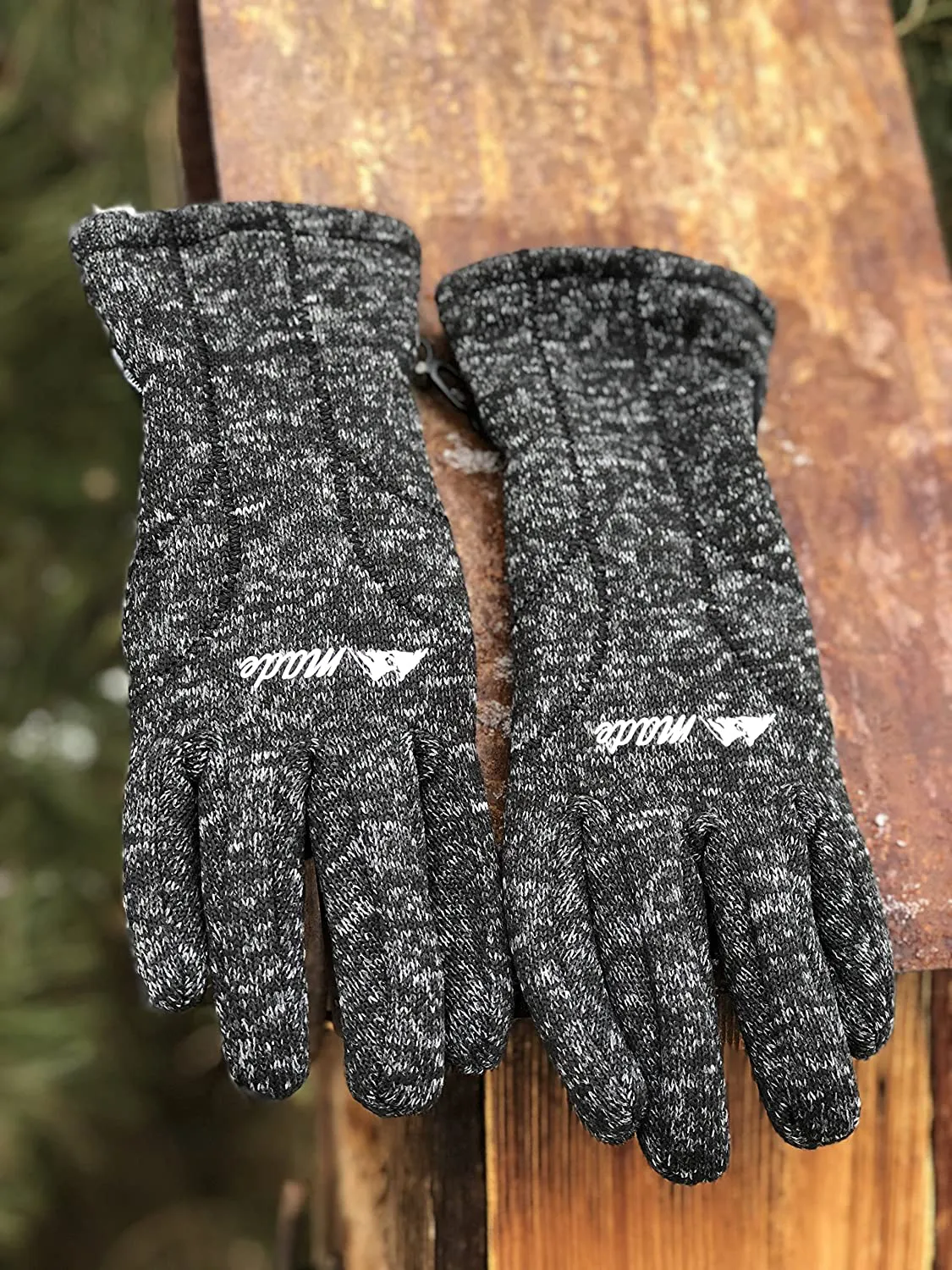 Mountain Made Cold Weather Knit Gloves For Winter Outdoors Men and Women