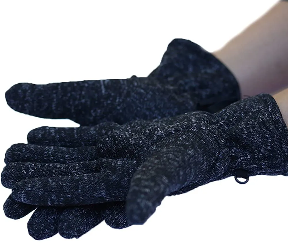 Mountain Made Cold Weather Knit Gloves For Winter Outdoors Men and Women