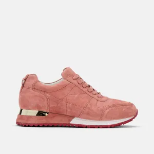 Ms. Ash Coral Pink Suede Trainers