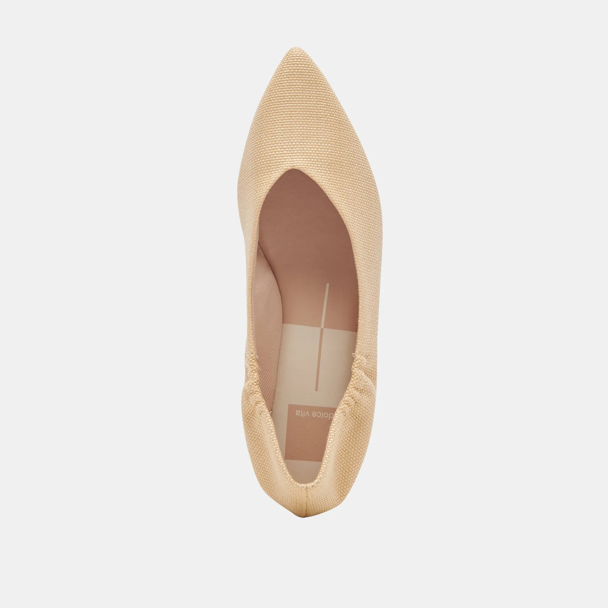 NADAV BALLET FLATS LT NATURAL RAFFIA