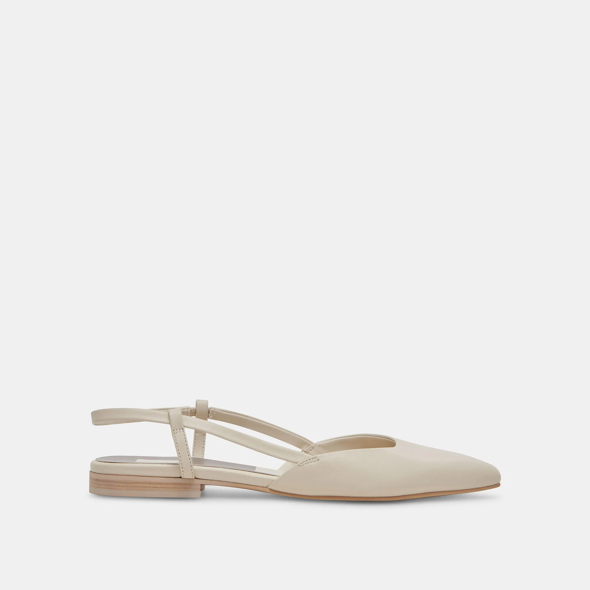 NARAH FLATS IVORY LEATHER