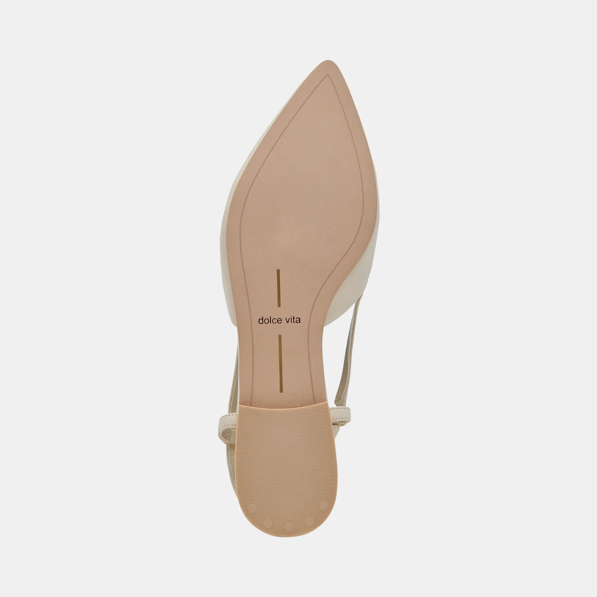 NARAH FLATS IVORY LEATHER