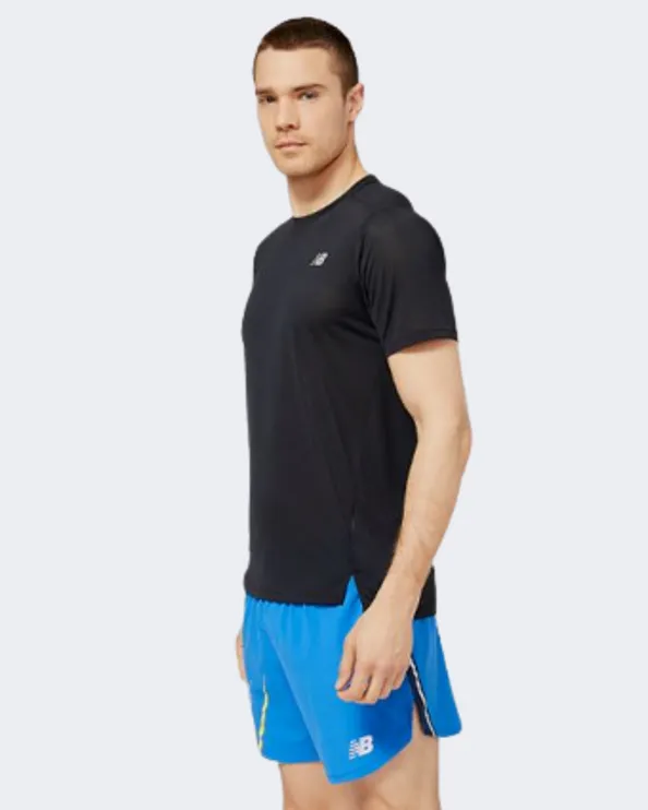 New Balance Accelerate Men Running T-Shirt Black Mt23222-Bk