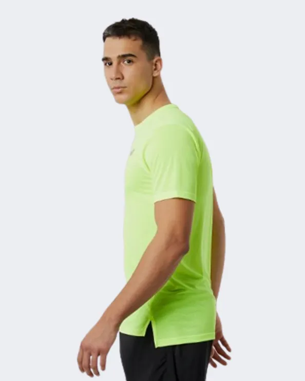 New Balance Accelerate Men Running T-Shirt Hi Lite Mt23222-Hil