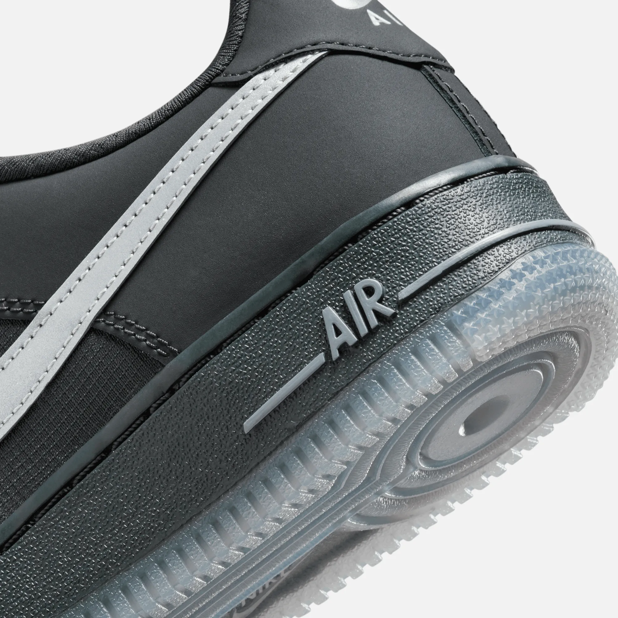 Nike Big Kids' Air Force 1 Low Anthracite Reflective (GS)