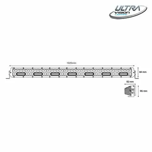 NITRO Maxx 355W 40″ LED Light bar