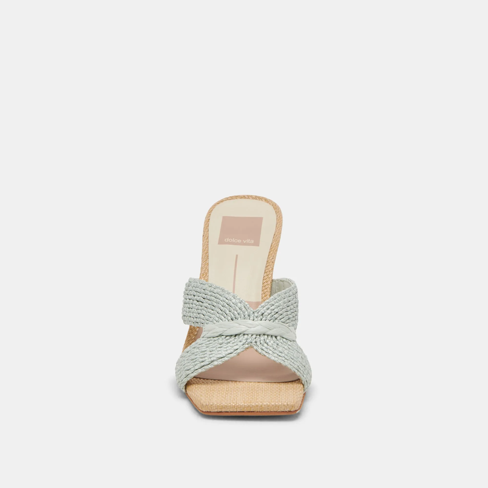 NITRO WIDE HEELS MINT RAFFIA