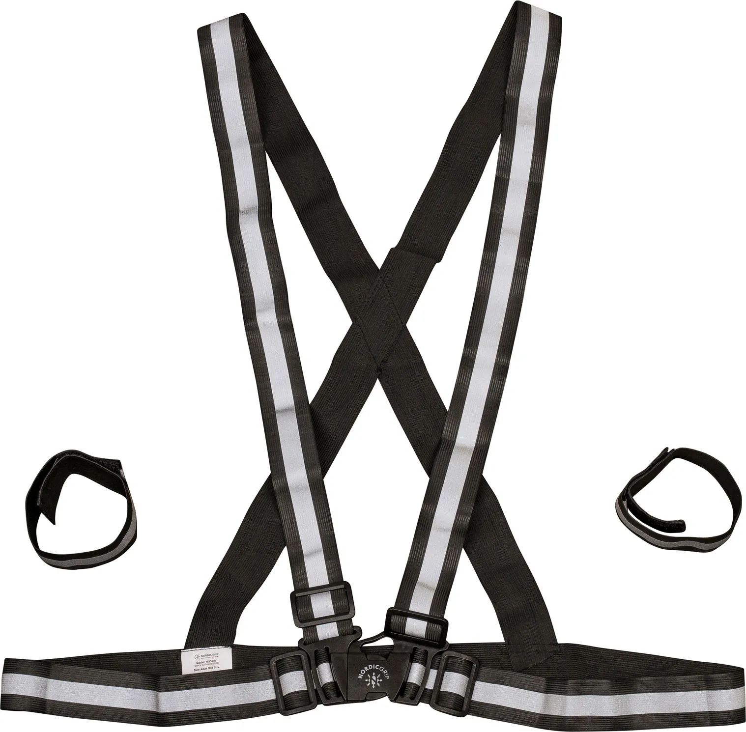 Nordic Grip Kids&#x27; Reflective Cross Belt Incl. 2 Band Black | Buy Nordic Grip Kids&#x27; Reflective Cross Belt Incl. 2 Band Black here | Outnorth