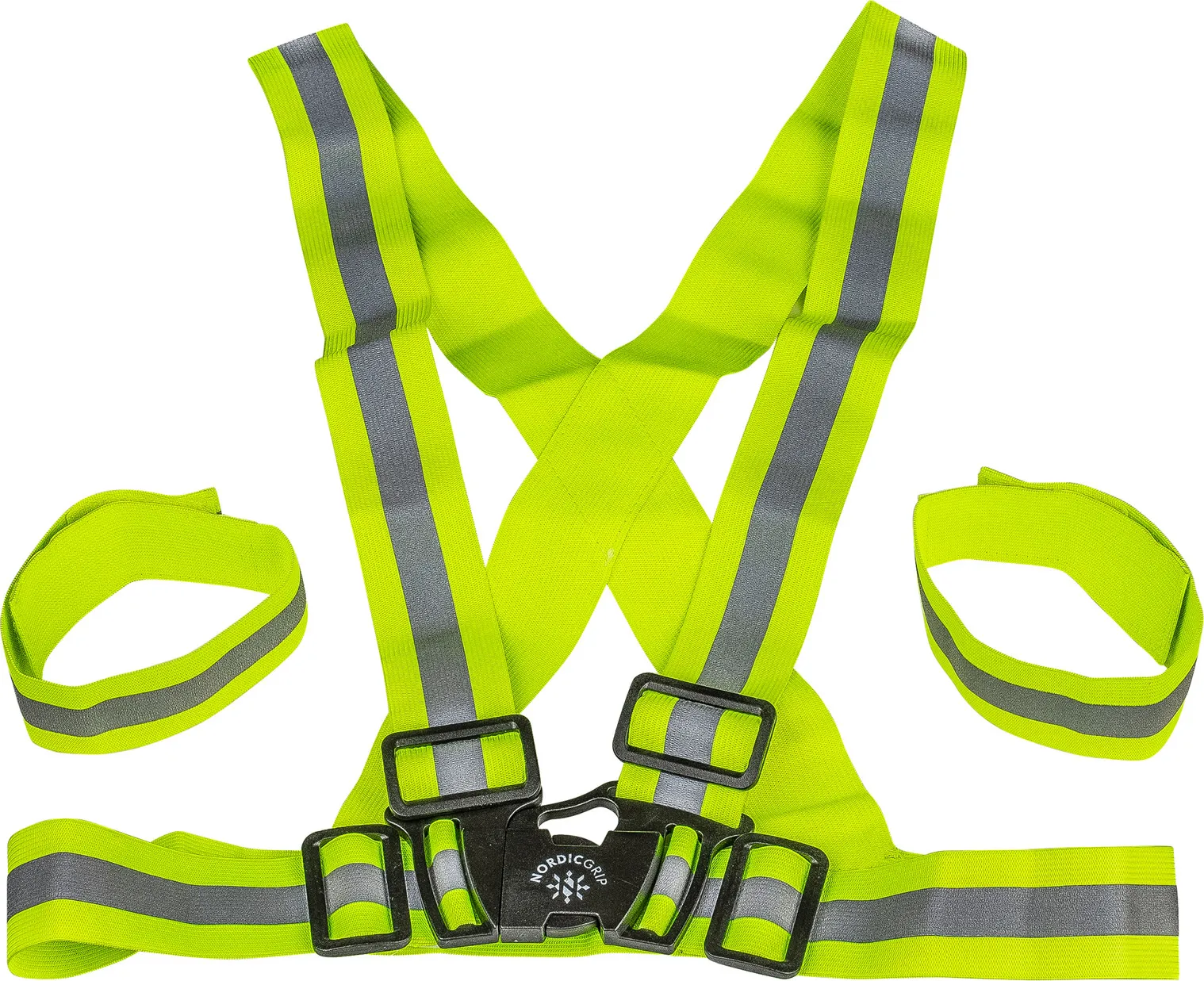 Nordic Grip Kids&#x27; Reflective Cross Belt Incl. 2 Band Yellow | Buy Nordic Grip Kids&#x27; Reflective Cross Belt Incl. 2 Band Yellow here | Outnorth