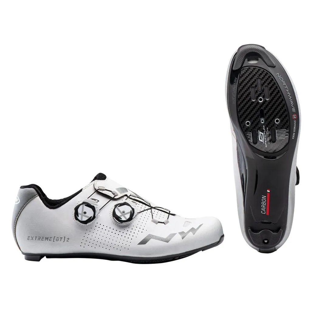 Northwave Extreme Gt 2 Shoes - White/Silver Reflective