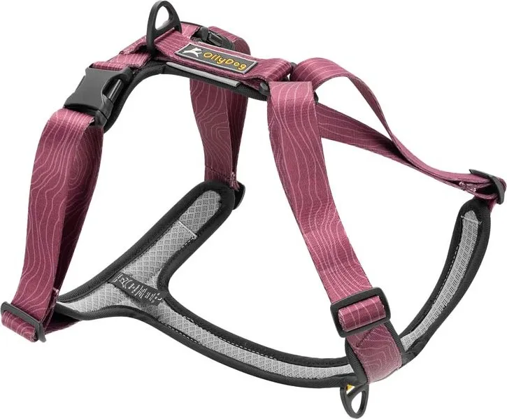 OllyDog Alpine Reflective Comfort Harness Rosewood | Buy OllyDog Alpine Reflective Comfort Harness Rosewood here | Outnorth