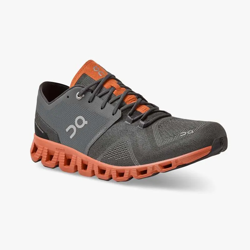 'On Running' Men's Cloud X - Rust / Rock