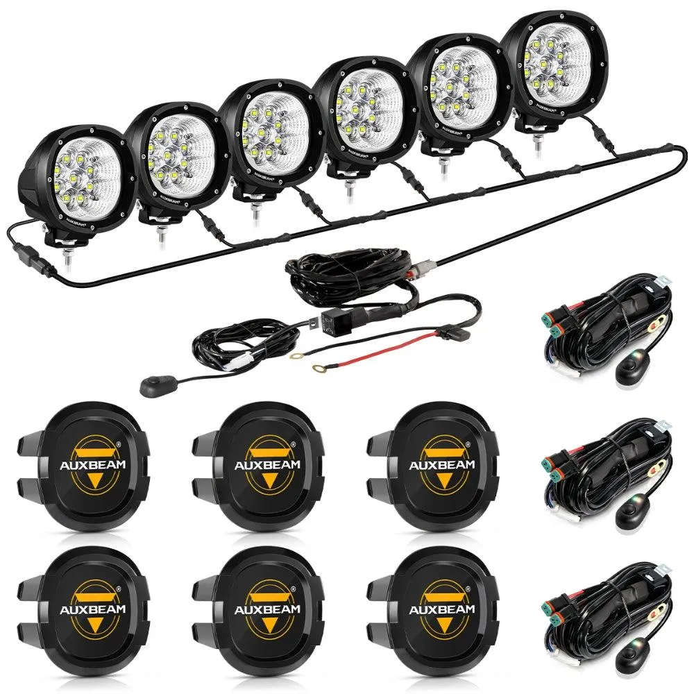 P4 Series | 4 Inch 90W 9000LM Round LED Driving Lights Flood White Pod Lights