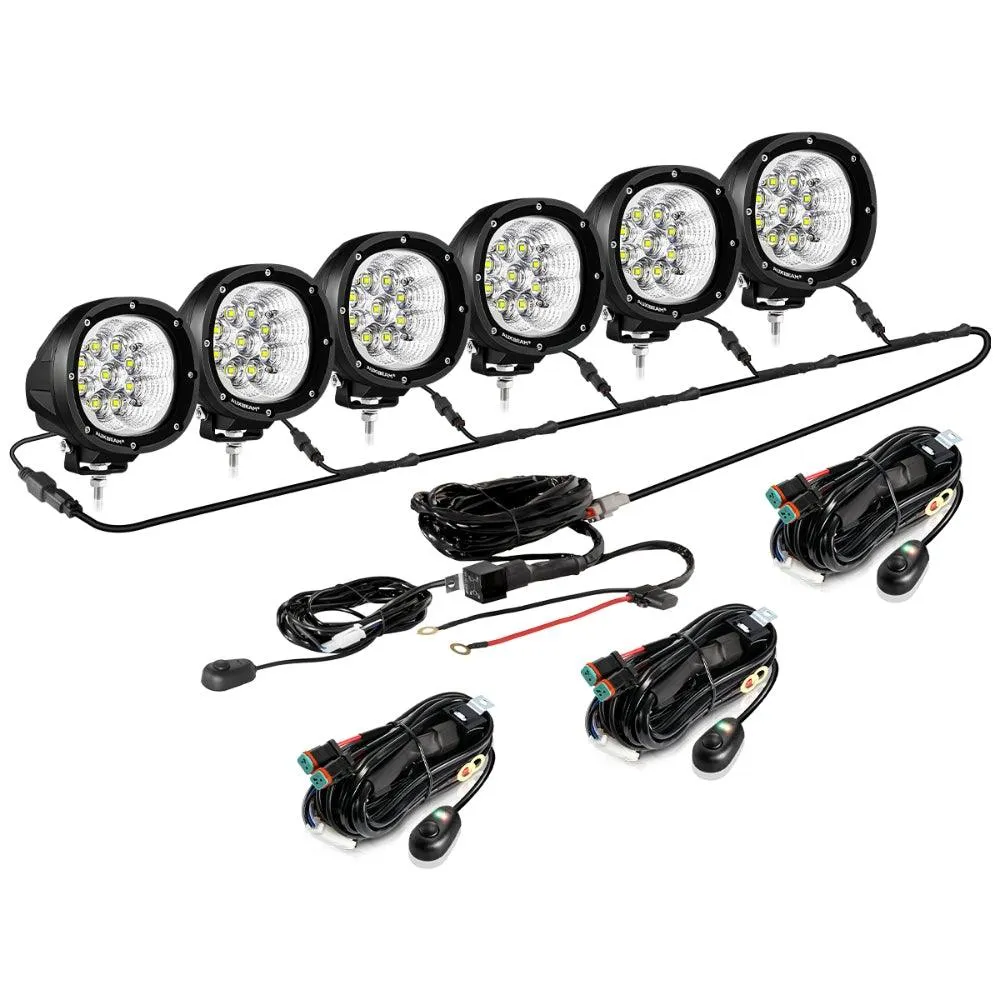 P4 Series | 4 Inch 90W 9000LM Round LED Driving Lights Flood White Pod Lights